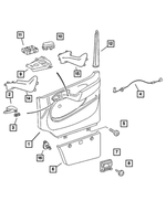 5104354AA - Interior Trim: Switch Cover for Mopar Image