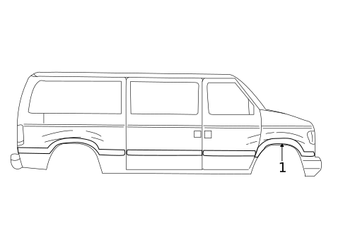 Stripe Tape for 1998 Ford E-250 Econoline #0