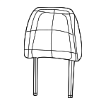 6LY592X7AD - Body: Headrest for Jeep: Grand Cherokee, Grand Cherokee L Image