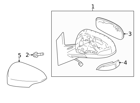 Outside Mirrors for 2014 Toyota Prius C #0