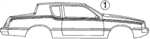 E7WY6620000AA - Body: Stripe Tape for Ford Image