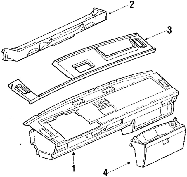 25185709401C - : Glove Box for Volkswagen Image