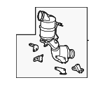 2324901101 - Exhaust: Catalytic Converter for Mercedes-Benz Image