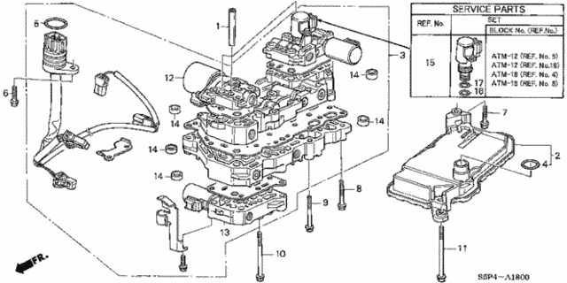CVT Valve Body (CVT) for 2001 Honda Civic #0