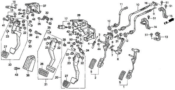 Pedal for 1995 Honda Civic del Sol #0