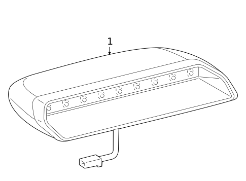 High Mounted Stop Lamp for 2006 Lexus GS430 #0