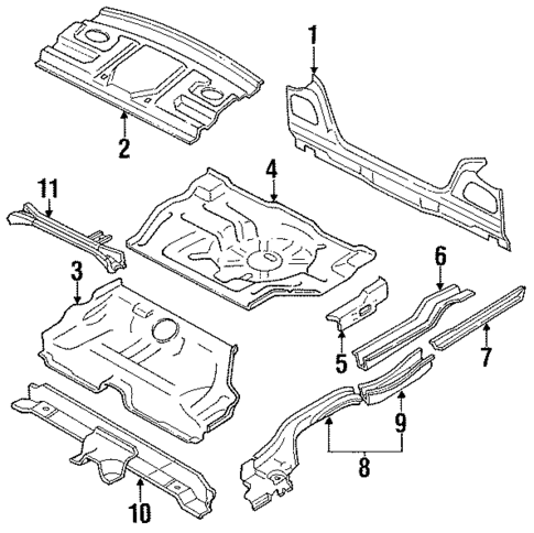 Rear Upper Body for 1989 Nissan Maxima #0