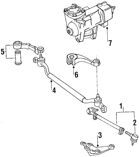 Steering Gear & Linkage for 1989 BMW 735iL #1