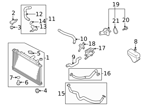Brackets, Flanges & Hangers for 2006 Mazda 6 #0