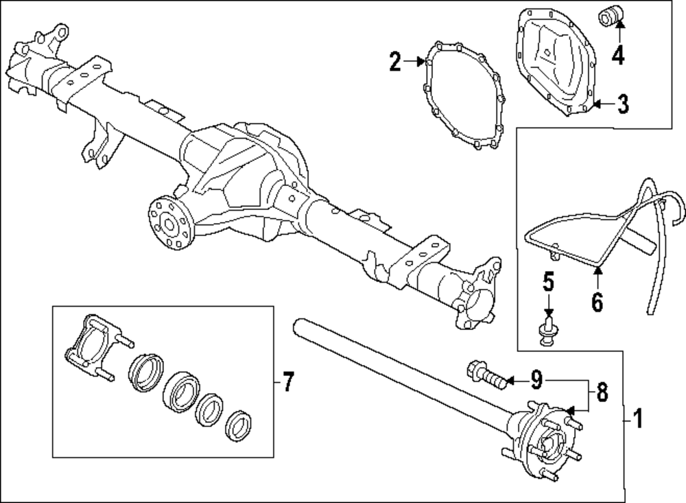 2024 Ford Ranger Axle Assembly MB3Z-4001-CJ | OEM Parts Online