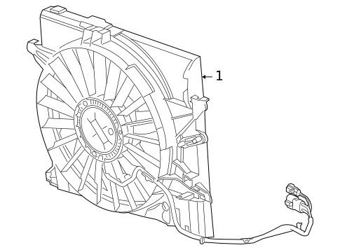 Cooling Fan for 2009 Jaguar Vanden Plas #0