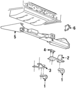 52000710 - Body: Tow Hook for Jeep: Cherokee, Comanche, Grand Cherokee, Grand Wagoneer, Wagoneer Image
