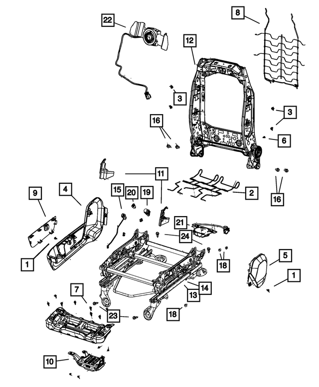 68030855AA - Interior Trim: Screw for Mopar Image