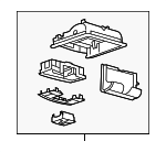 AT4Z78519A70BC - Body: Overhead Console for Ford: Edge, Taurus | Mercury: Sable Image