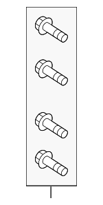 LR033274 - Brakes: Disc Brake Caliper Bolt for Land-Rover Image