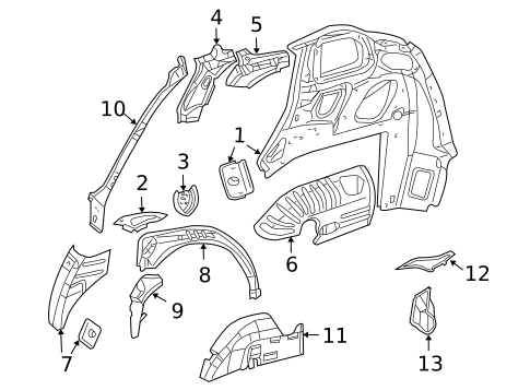 Inner Structure for 2002 Chrysler PT Cruiser #0