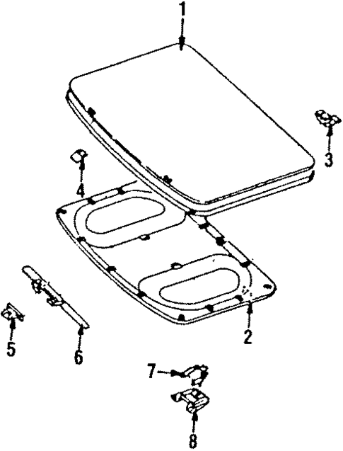 Sunroof for 1987 Subaru XT #0