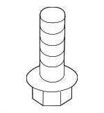 1249205163 - Body: Upper Trim Screw for Genesis: Electrified G80, Electrified GV70, G70, G80, G90, GV60, GV70, GV80, GV80 Coupe | Hyundai: Accent, Azera, Elantra, Elantra GT, Elantra N, Equus, Genesis, Genesis Coupe, Ioniq, Ioniq 5, Ioniq 6, Kona, Kona Electric, Kona N, Palisade, Santa Cruz, Santa Fe, Santa Fe Sport, Santa Fe XL, Sonata, Tucson, Veloster, Veloster N, Venue, Veracruz, XG300, XG350 Image