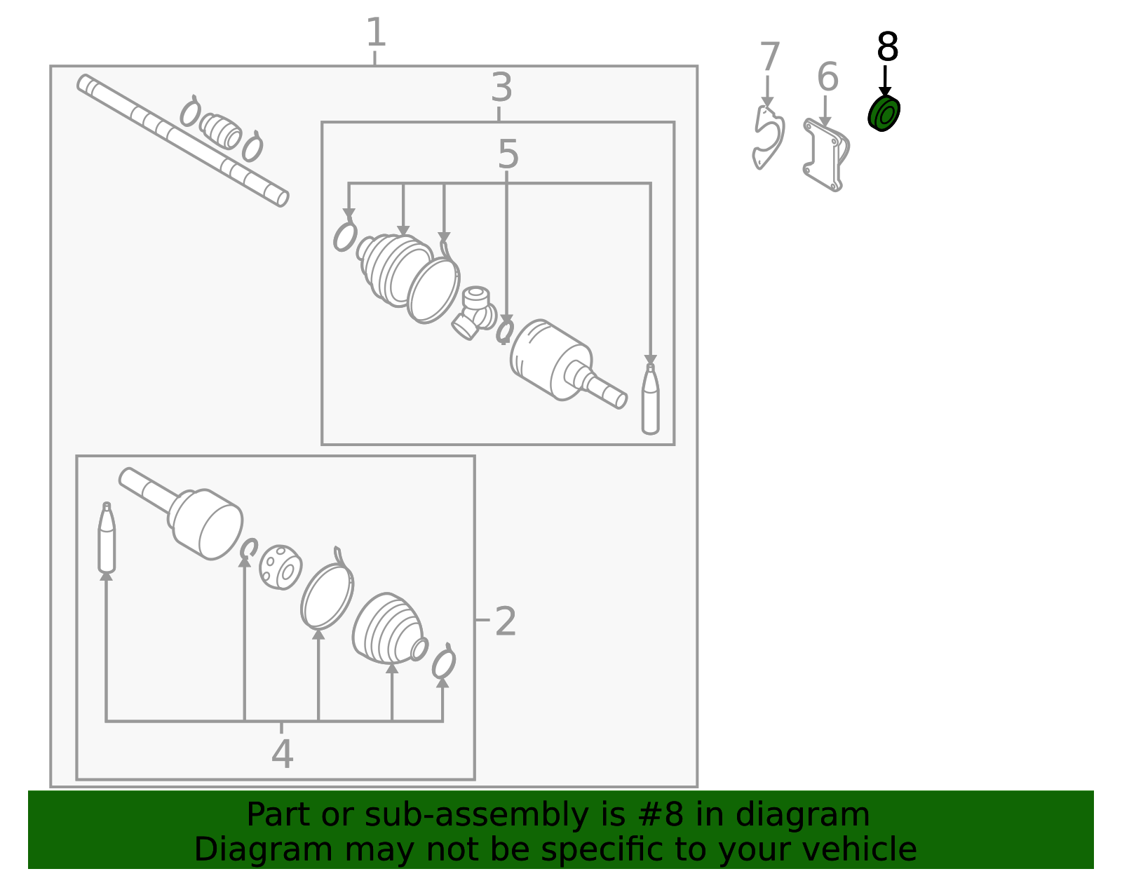thumbnail image 2 of Nissan OEM Passenger Side Output Axle Shaft Seal 38342-81X01 (1986-2013) 2 of 5