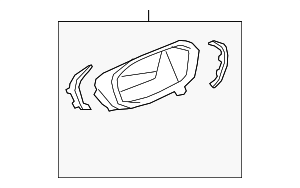 42426876 - : Part# 42426876 Jet Black Instrument Panel Cluster Trim Plate for Chevrolet: Spark Image