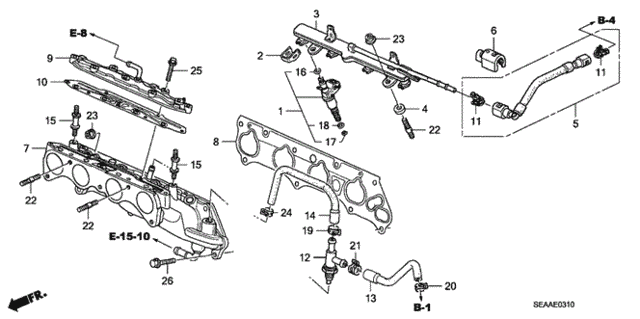Fuel Injector for 2008 Acura TSX #0