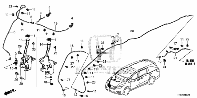 Windshield Washer for 2019 Honda Odyssey #0