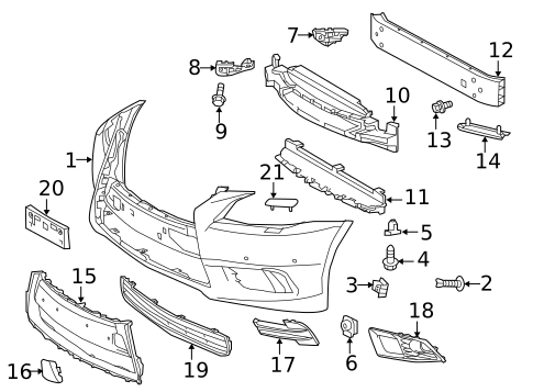 Bumper & Components - Front for 2017 Lexus LS460 #0