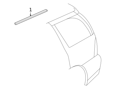 Exterior Trim - Roof for 2005 Saab 9-7x #0