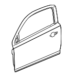 25830151 - Body: Door Shell for Chevrolet: Cobalt | Pontiac: G5 Image