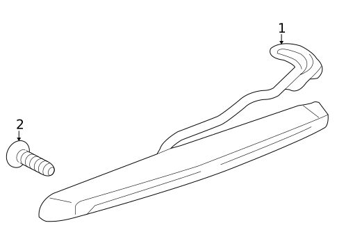 High Mounted Stop Lamp for 2012 Cadillac SRX #0