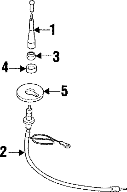 Antenna & Radio for 1995 Dodge Viper #0