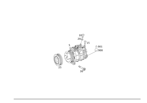 A/C Compressor for 2000 Mercedes-Benz SL 600 #0
