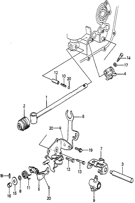 MT Shift Arm - Shift Rod for 1984 Honda Accord #0