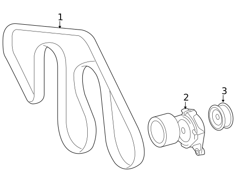 Belts & Pulleys for 2011 Lexus LX570 #0