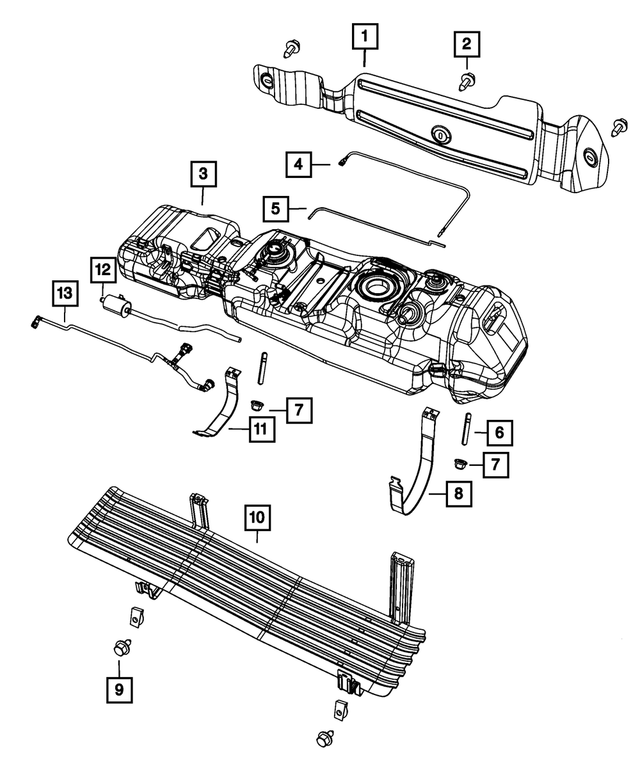 52013196AA - Fuel: Fuel Vapor Recirculation Tube for Mopar Image