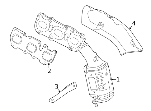 Exhaust Manifold for 2009 Kia Borrego #0