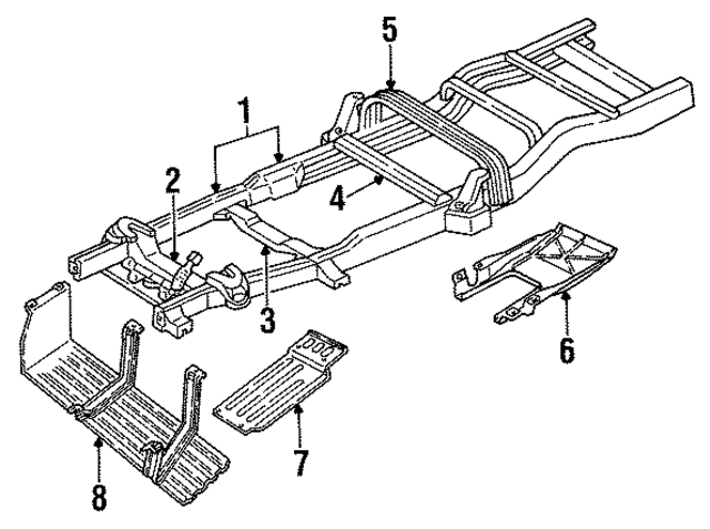 52059173 - Body: Frame Assembly for Mopar Image