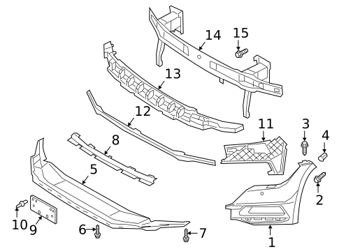 Bumper & Components - Front for 2021 Volkswagen Arteon #0