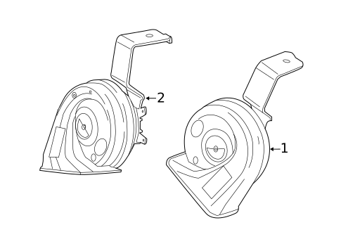 Horn for 2016 Chrysler 200 #0