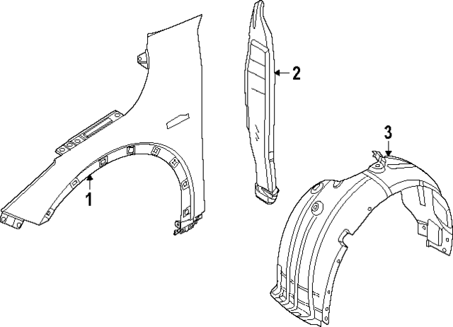 86811GG000 - : Fender Liner for Kia Image