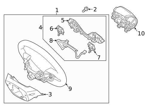 Steering Wheel & Trim for 2020 Hyundai Accent #0