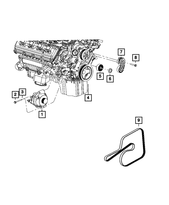 6504344 - Electrical: Hex Head Screw And Washer for Mopar Image image