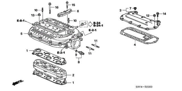 Intake Manifold ('06-) (4WD) for 2007 Honda Pilot #0