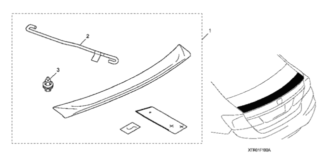 Deck Lid Spoiler for 2013 Honda Civic #0