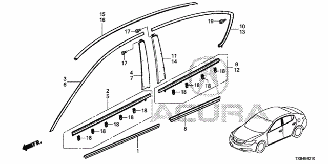 Molding for 2013 Acura ILX #0