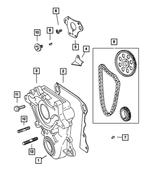 53021057 - Engine 5.9L Eight Cylinder: Chain Case Cover Gasket for Mopar Image