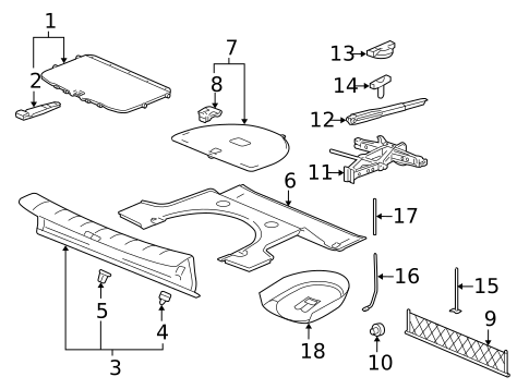 Interior Trim - Rear Body for 2005 Chevrolet Malibu #0