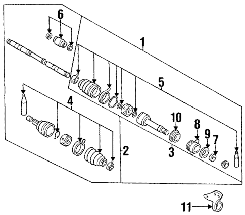 Drive Axles for 1995 Nissan Altima #0