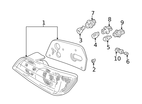 Bulbs - Chassis for 2000 Honda S2000 #1