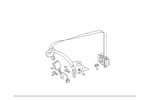 Front Seat Safety Belt for 2003 Mercedes-Benz CL500 #0